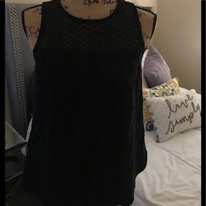 Black flowy tank - NWOT